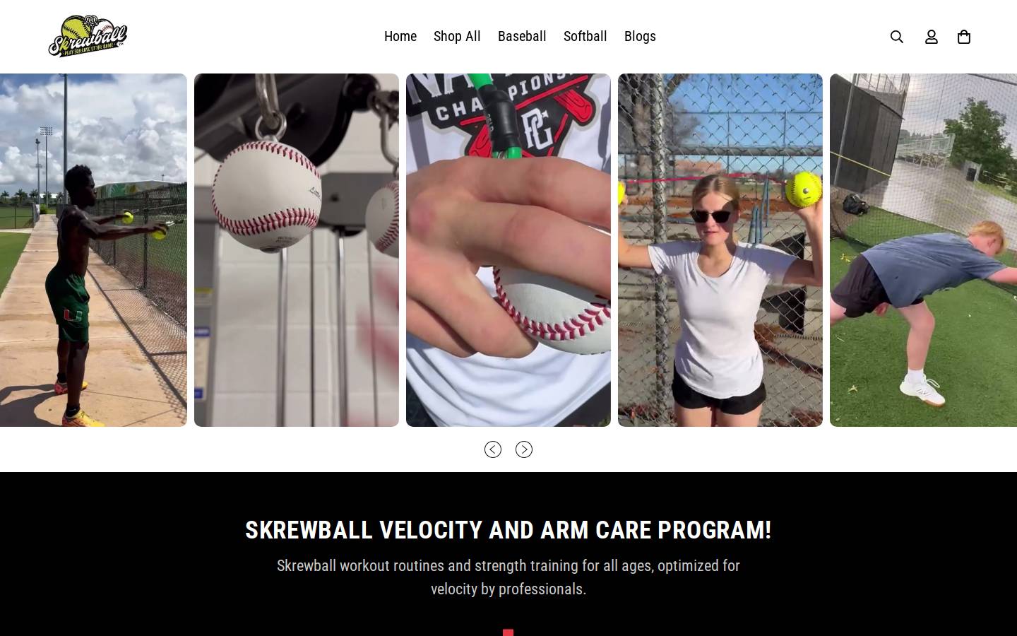theskrewball.com homepage screenshot