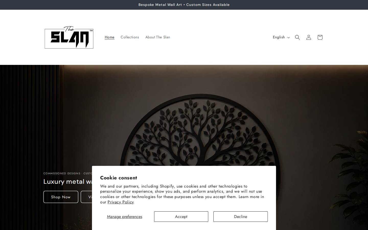 theslan.com homepage screenshot