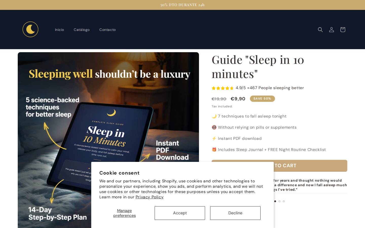 thesleepguide.co homepage screenshot