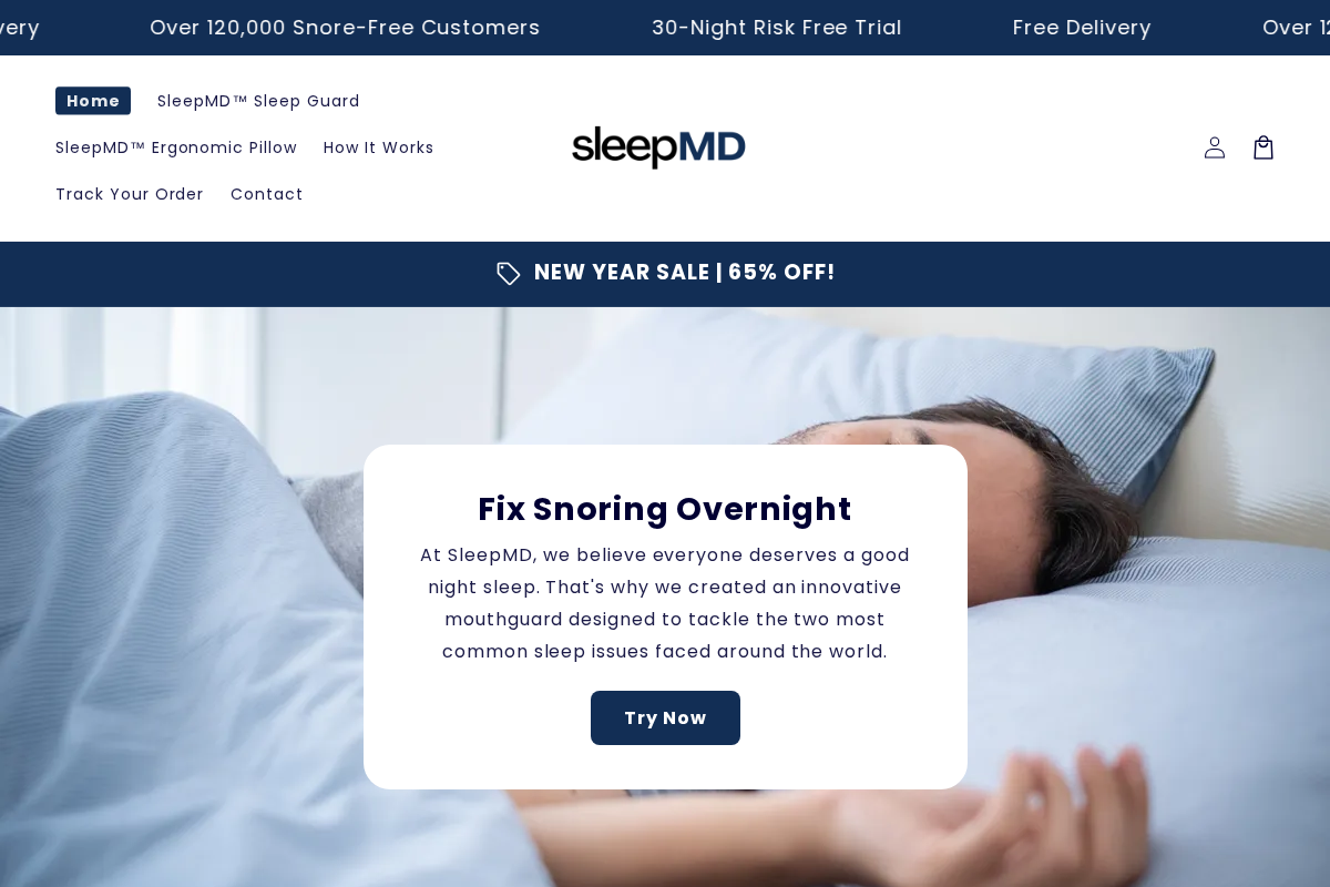 Thesleepmd homepage screenshot