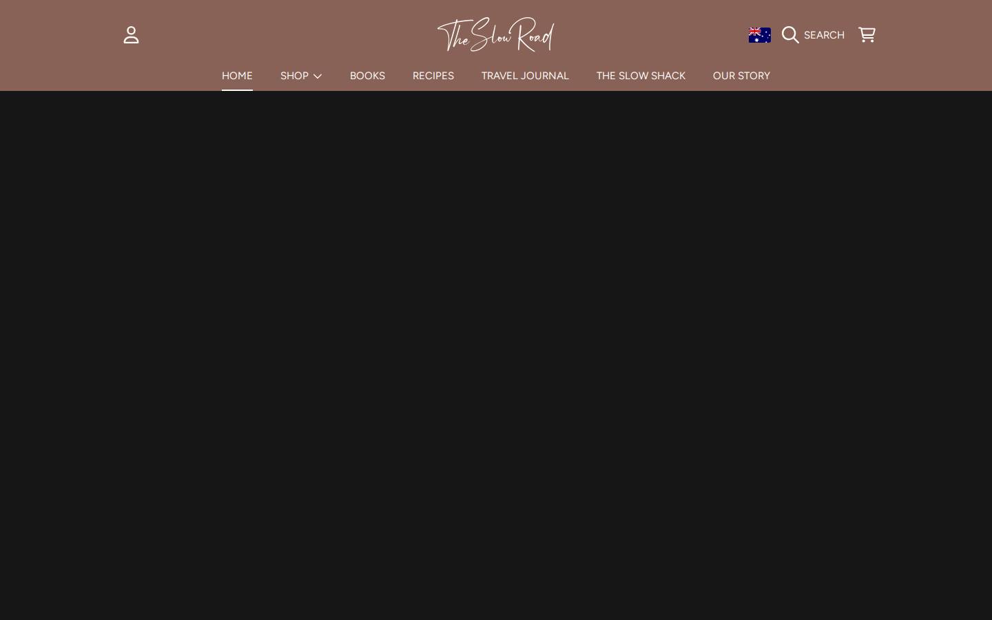 theslowroad.com.au homepage screenshot