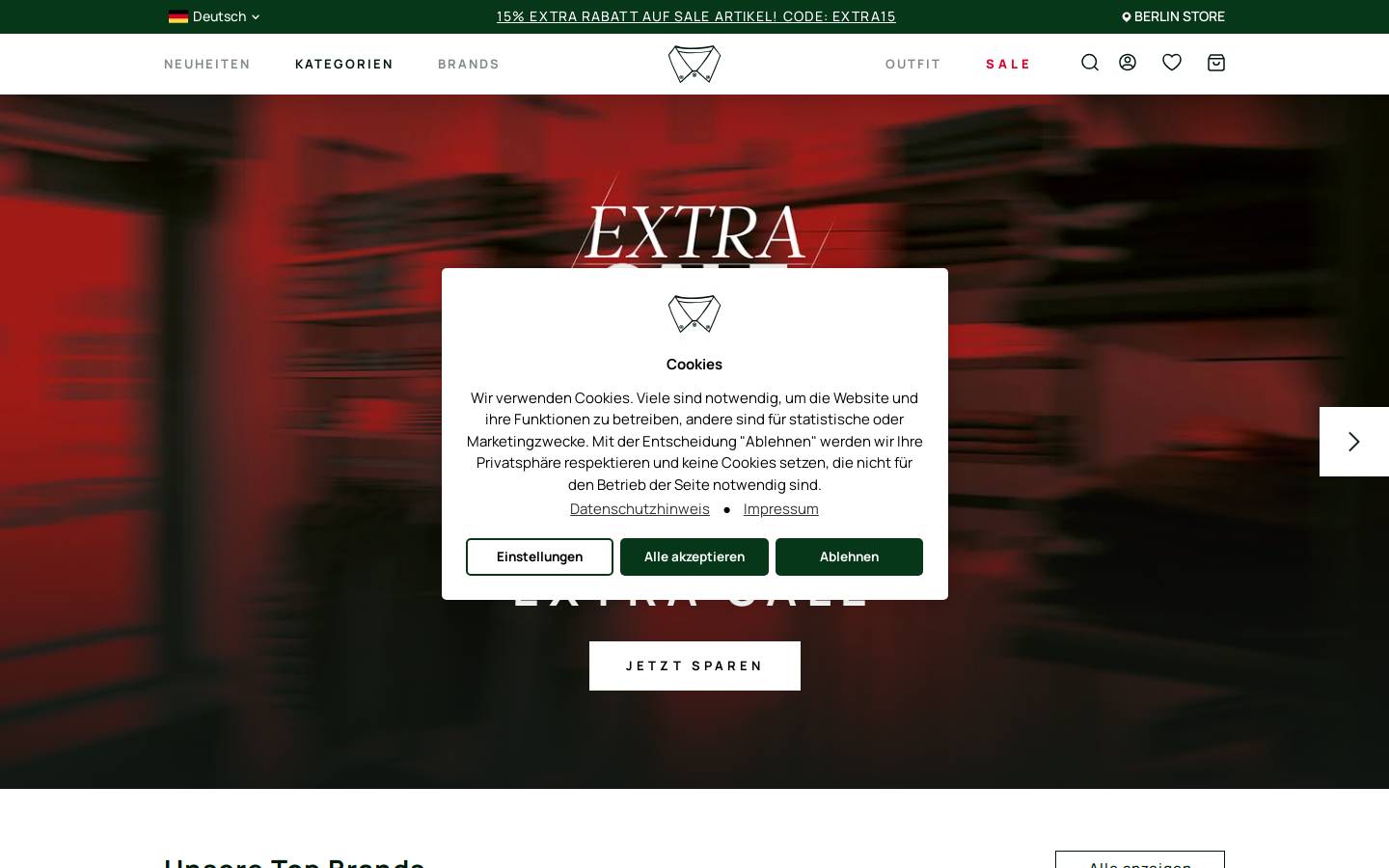 thesmartdresser.de homepage screenshot
