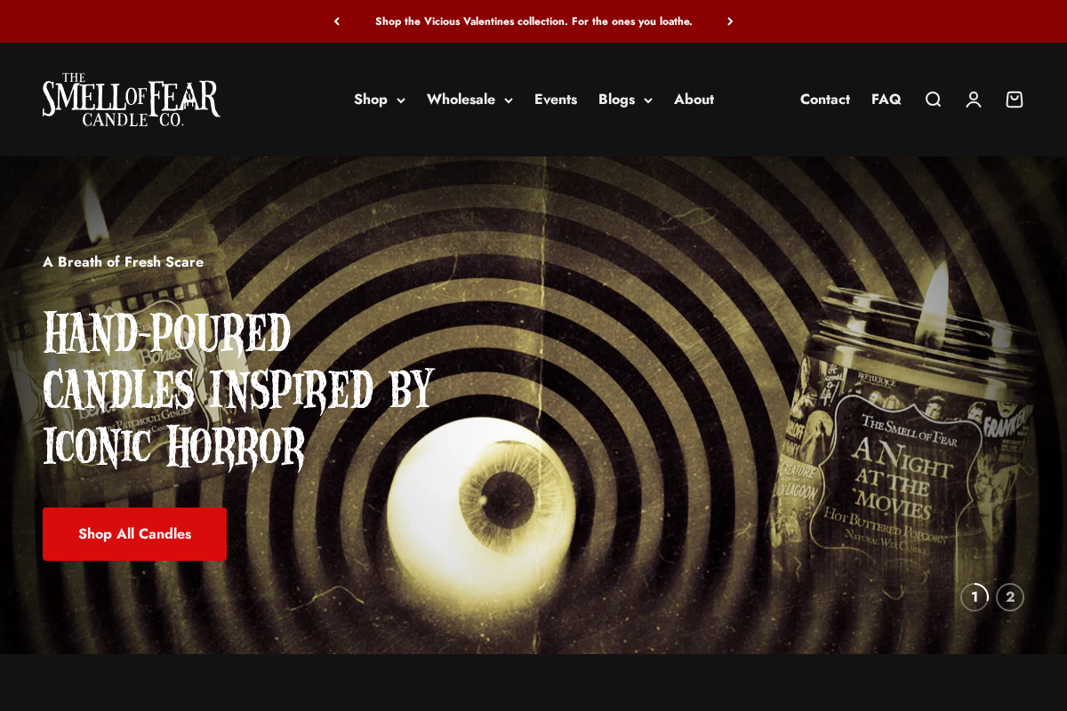 The Smell of Fear homepage screenshot