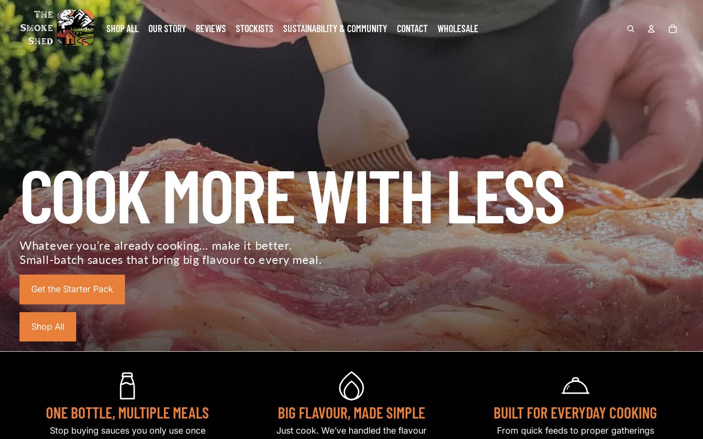 thesmokeshed.co.nz homepage screenshot