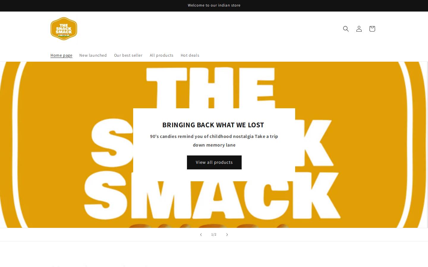 thesnacksmackindia.com homepage screenshot