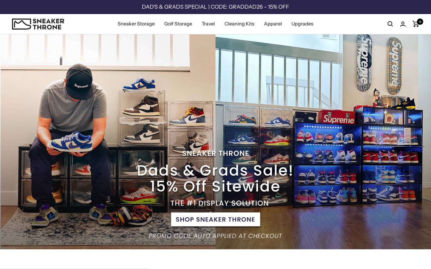 thesneakerthrone.com homepage screenshot