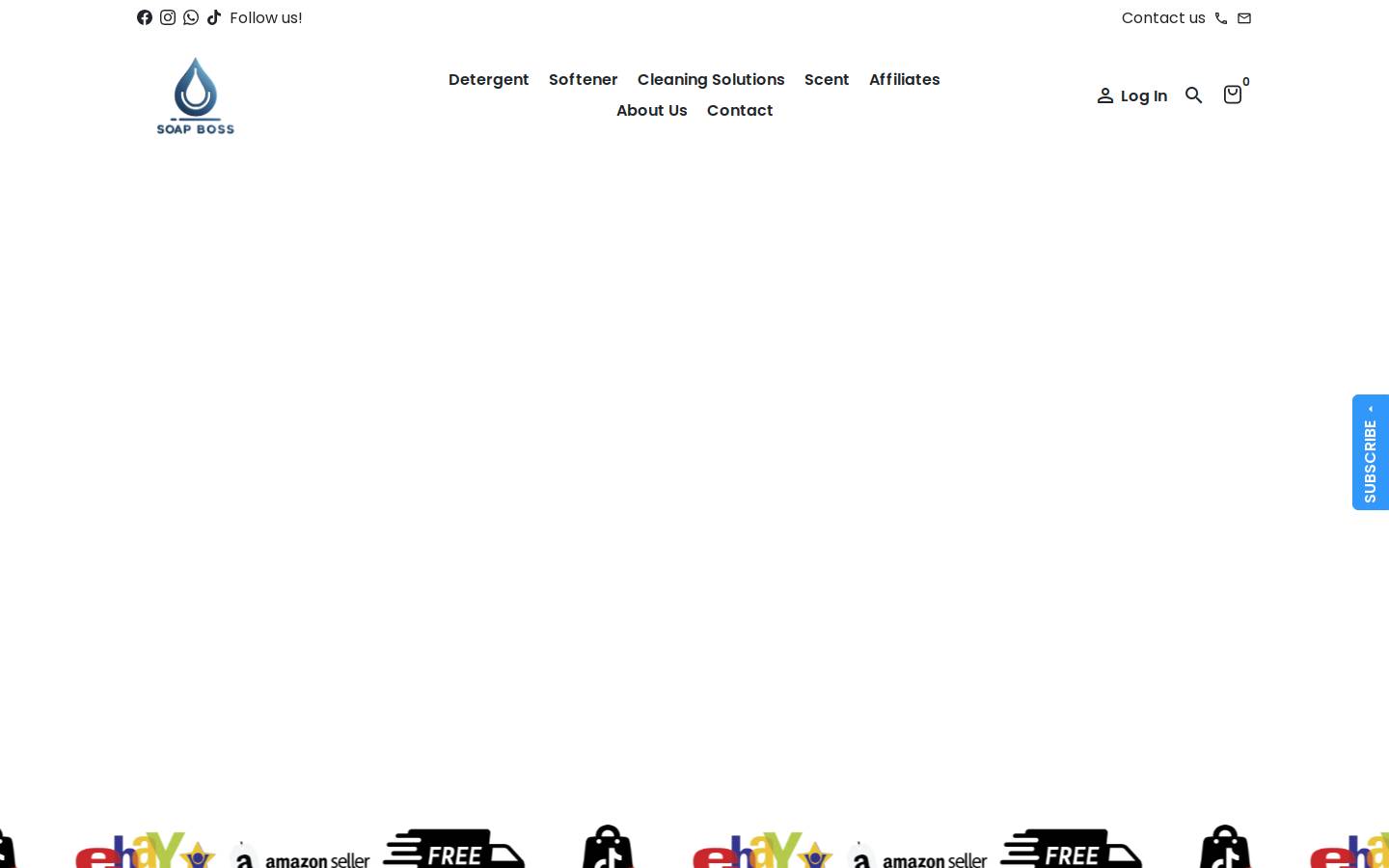 thesoapboss.com homepage screenshot