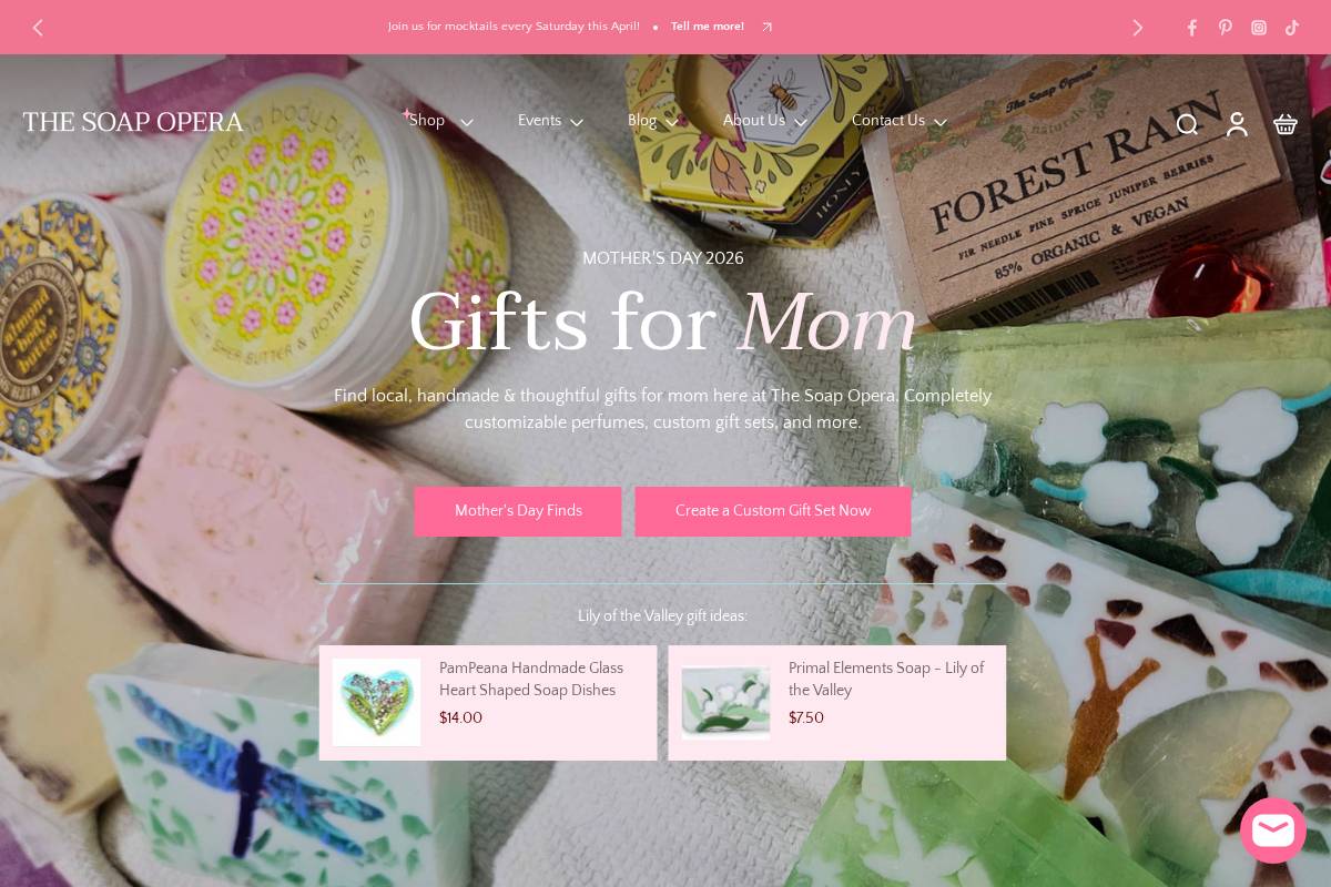thesoapopera.com homepage screenshot