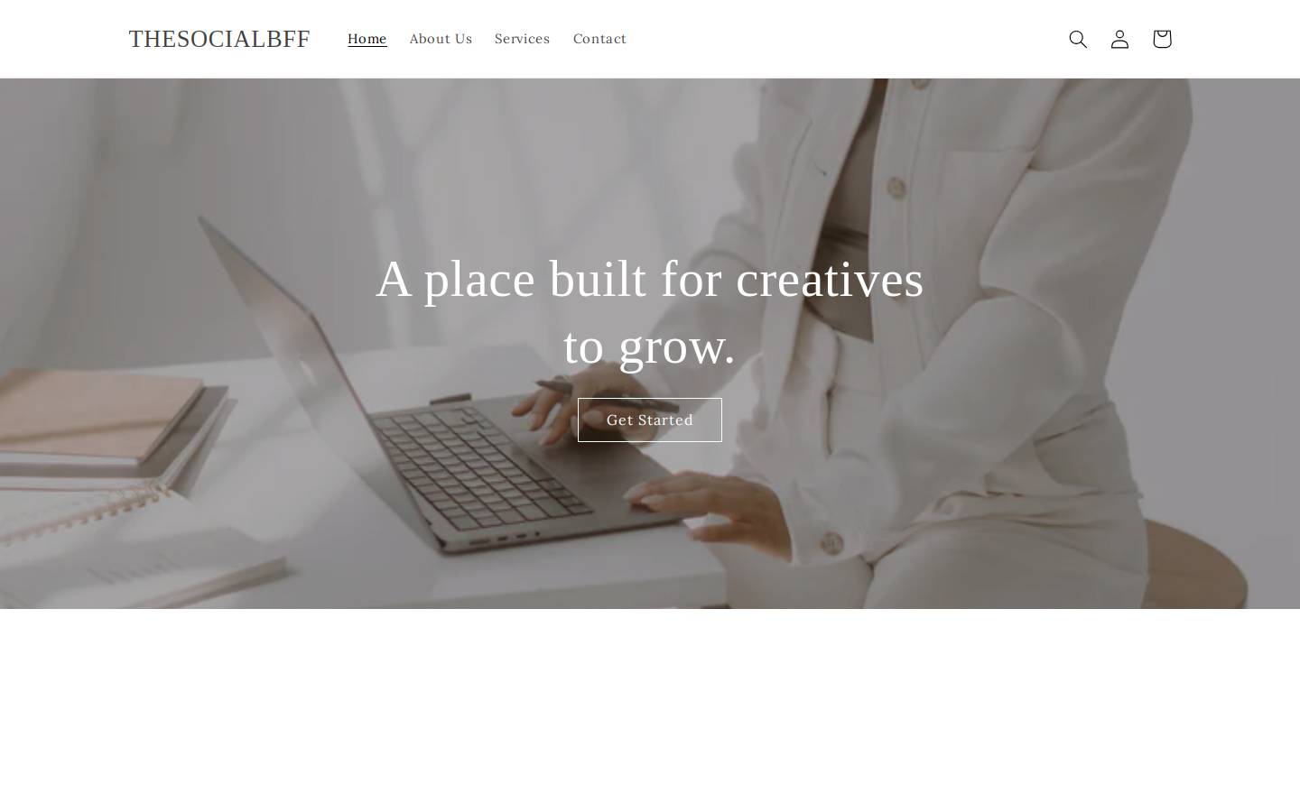 thesocialbff.com homepage screenshot
