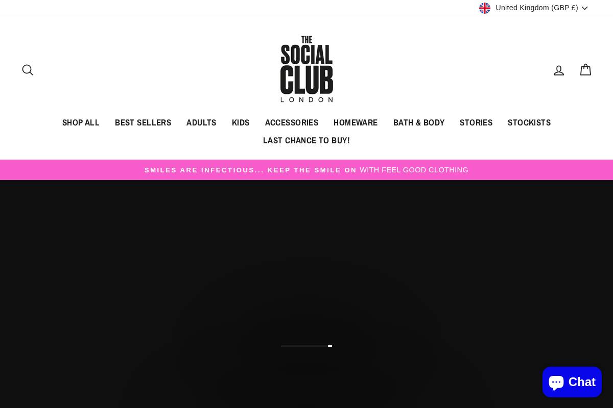 thesocialclub.shop homepage screenshot