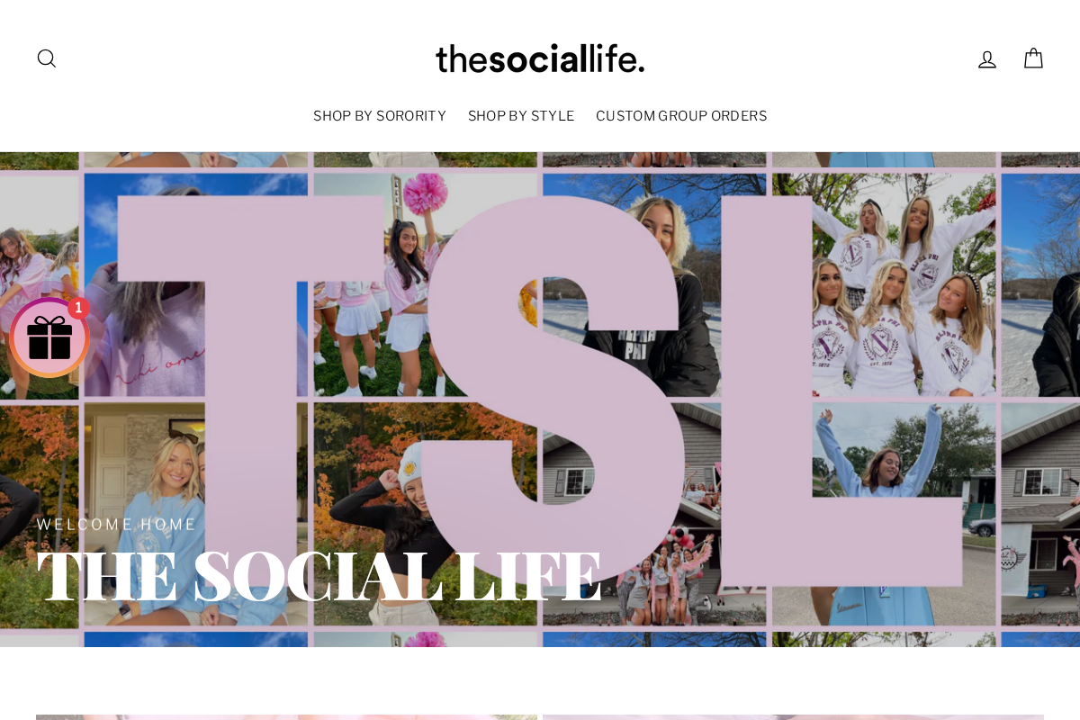 Thesociallife homepage screenshot