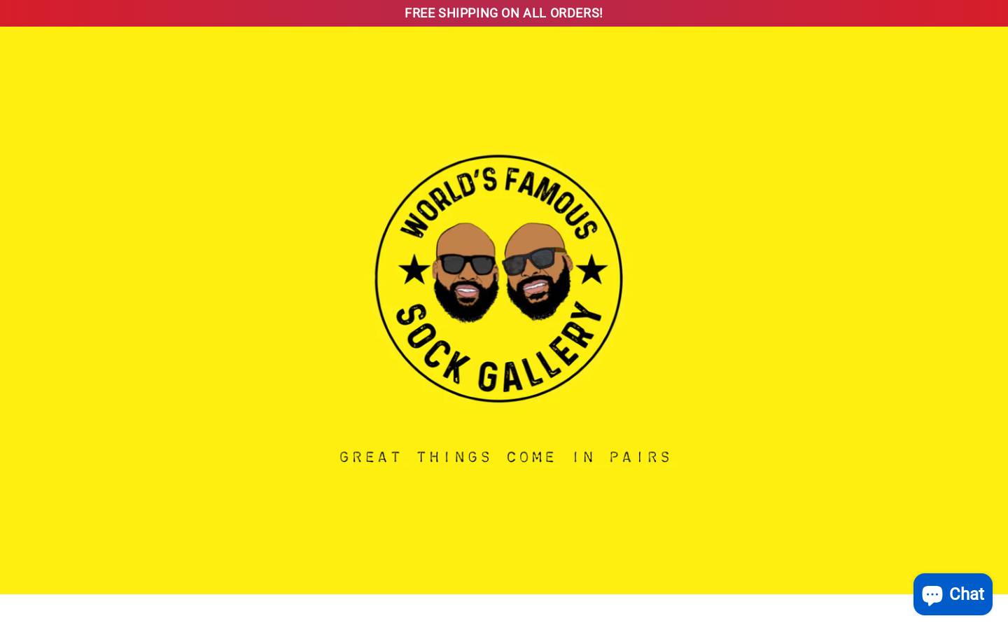 thesockgallery.com homepage screenshot