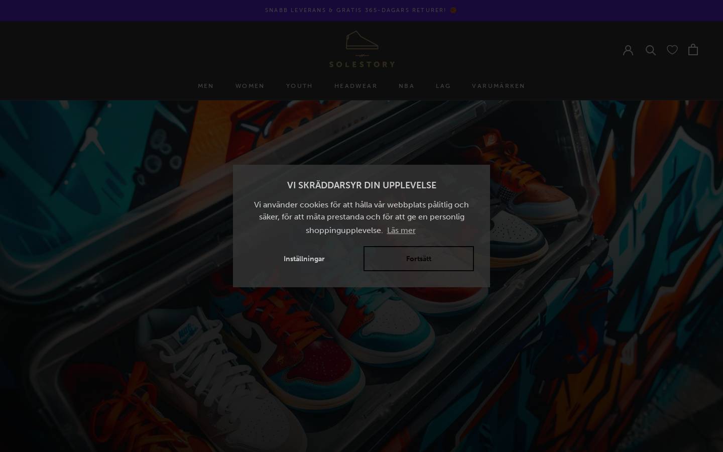 The Solestory homepage screenshot