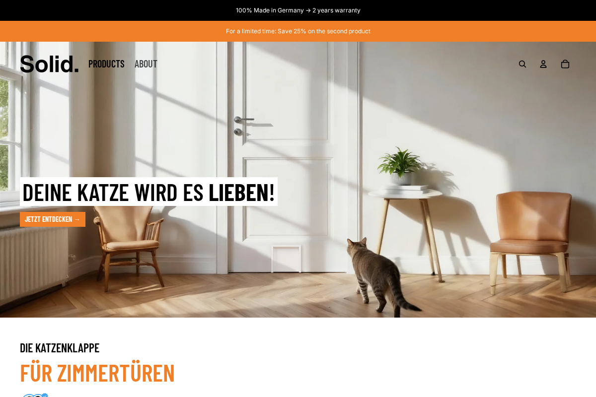 Thesolid homepage screenshot