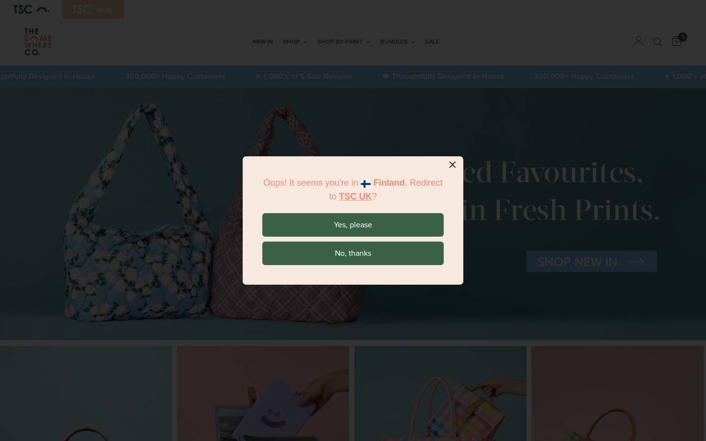 thesomewhereco.com homepage screenshot