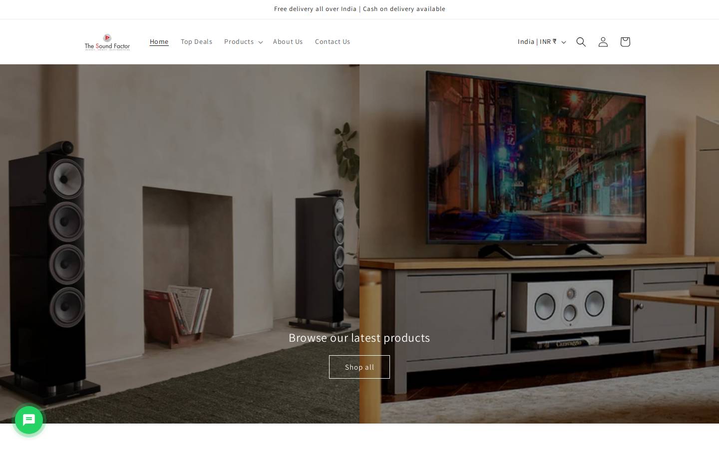 Thesoundfactor homepage screenshot