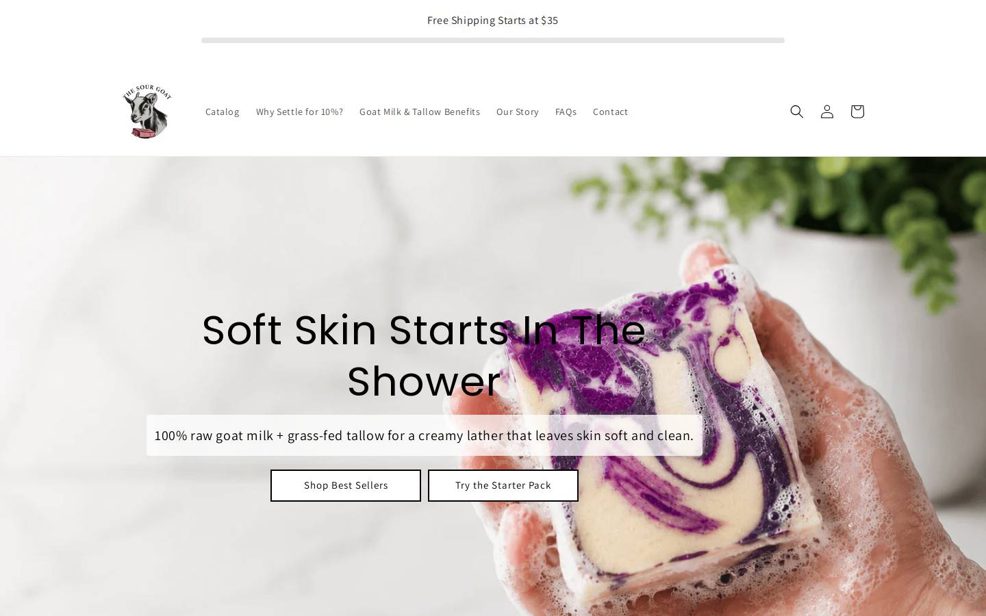 thesourgoat.com homepage screenshot