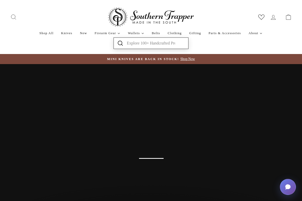 The Southern Trapper homepage screenshot
