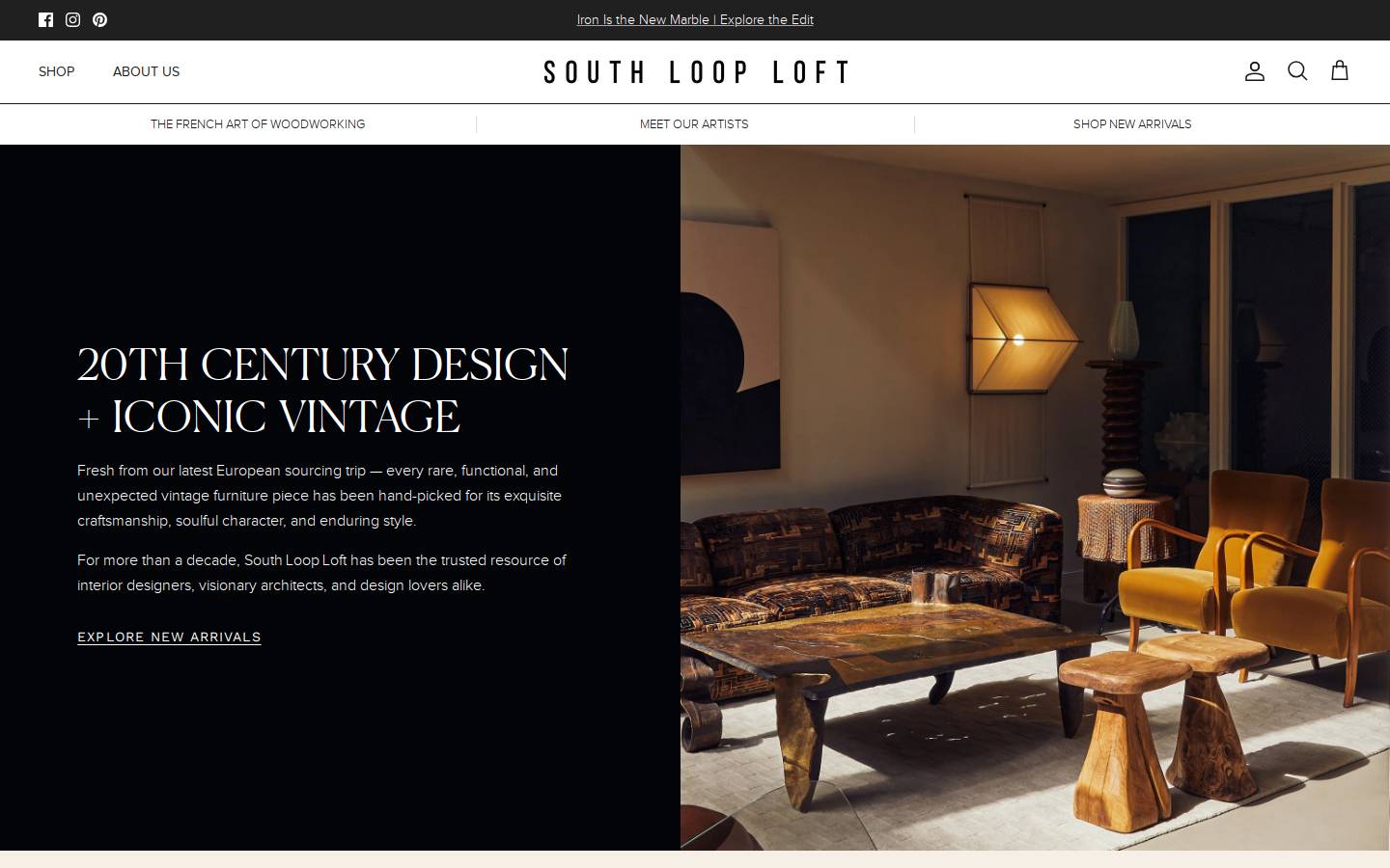 thesouthlooploft.com homepage screenshot