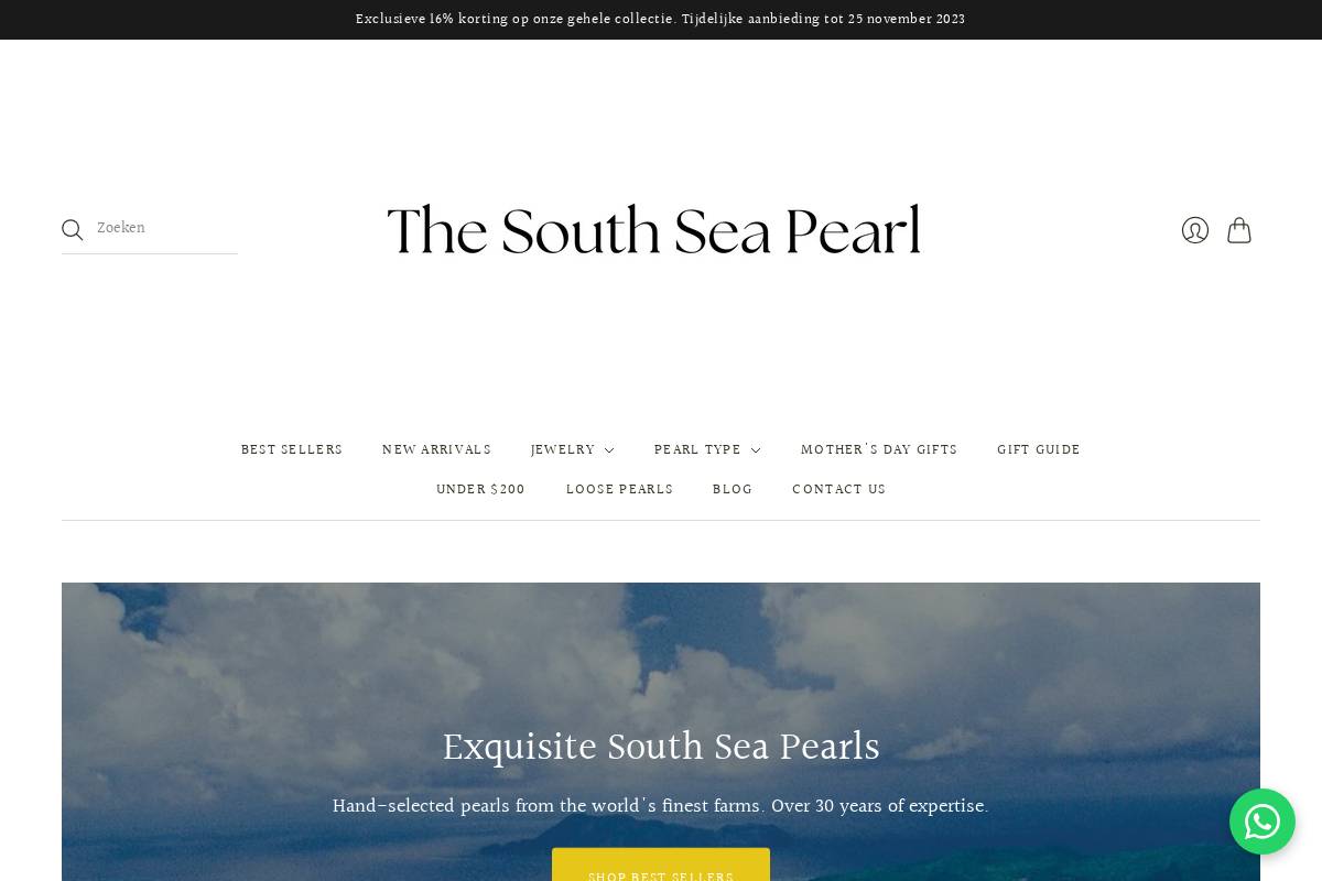thesouthseapearl.com homepage screenshot