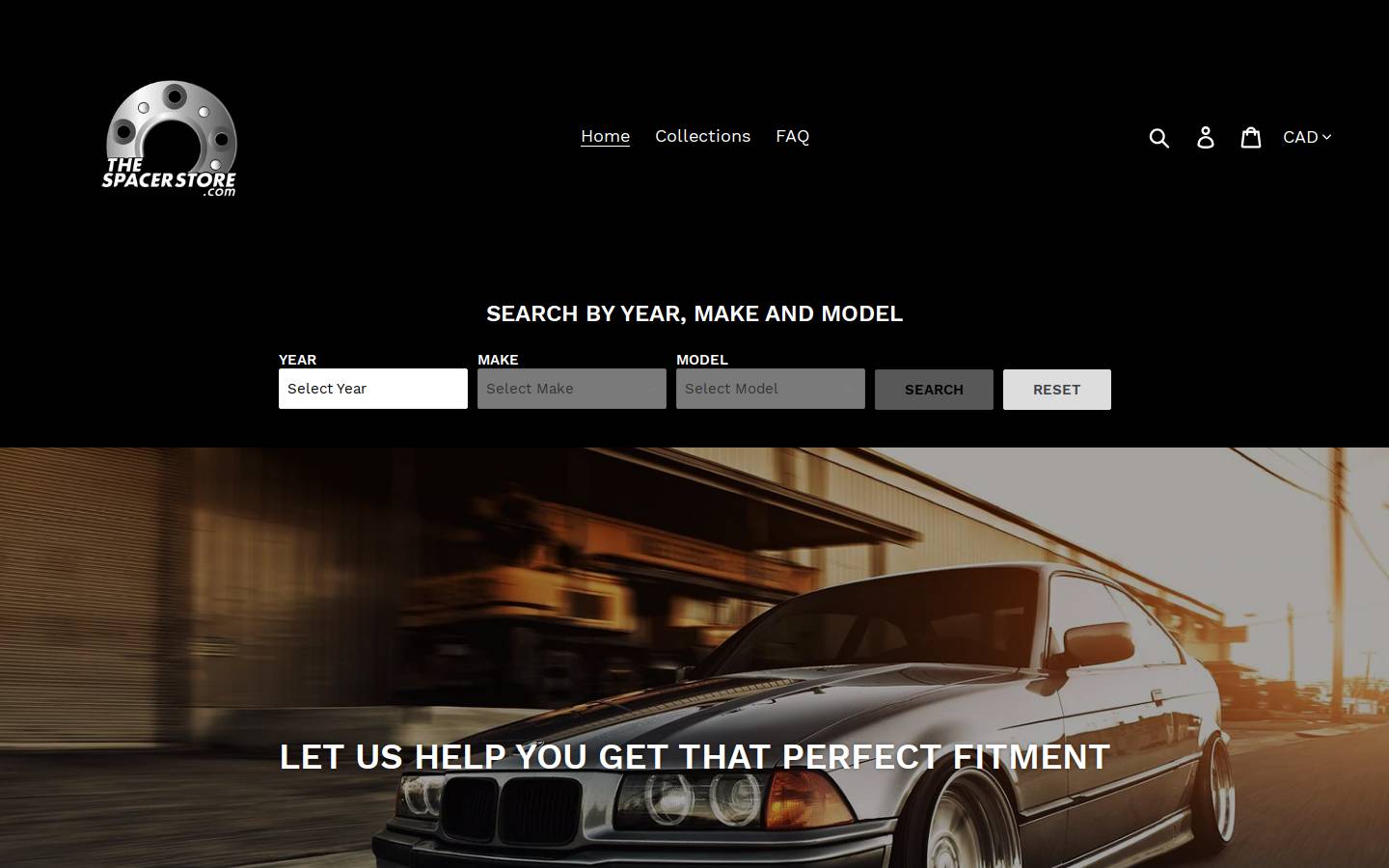 thespacerstore.com homepage screenshot