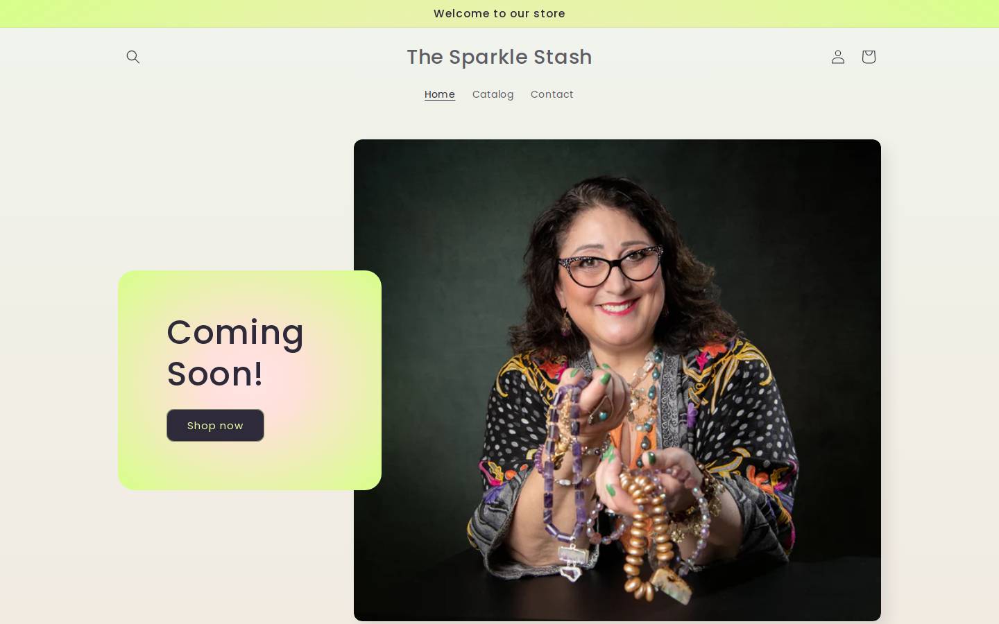 thesparklestash.com homepage screenshot