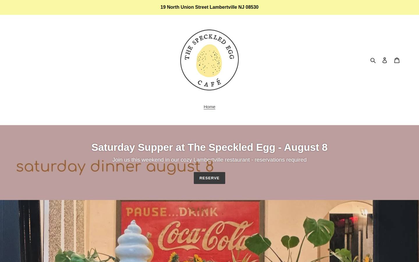 thespeckledegg.net homepage screenshot
