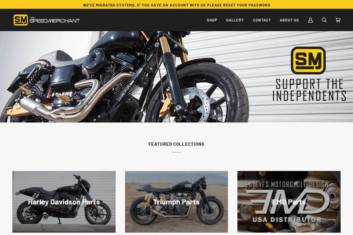 thespeedmerchant.net homepage screenshot