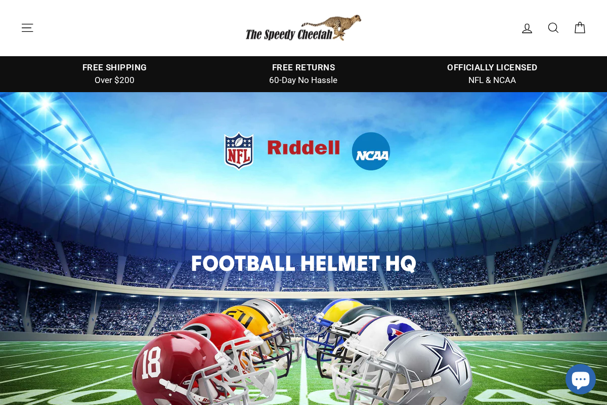 The Speedy Cheetah homepage screenshot