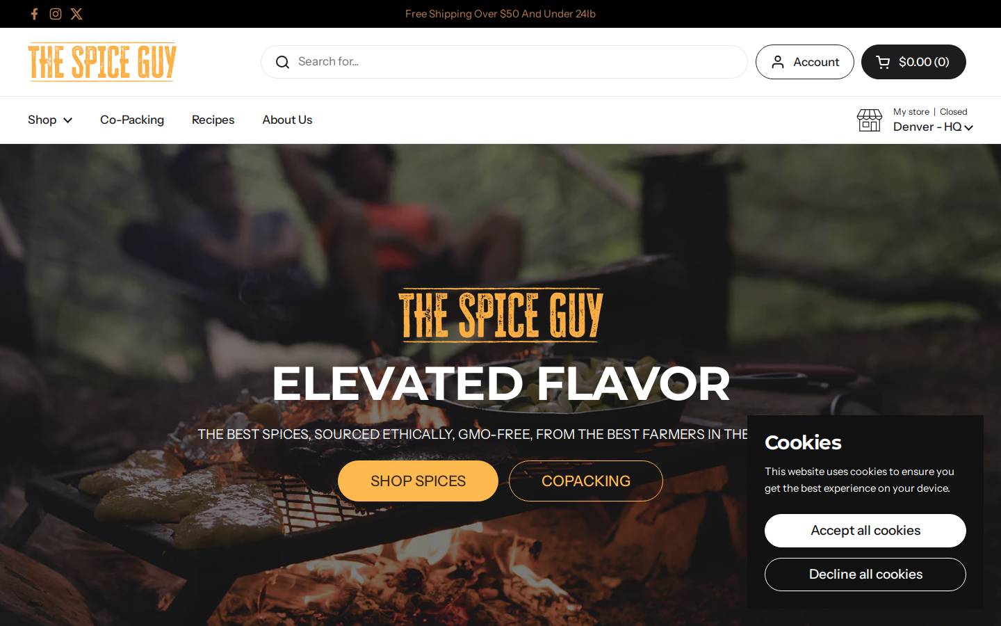thespiceguyco.com homepage screenshot
