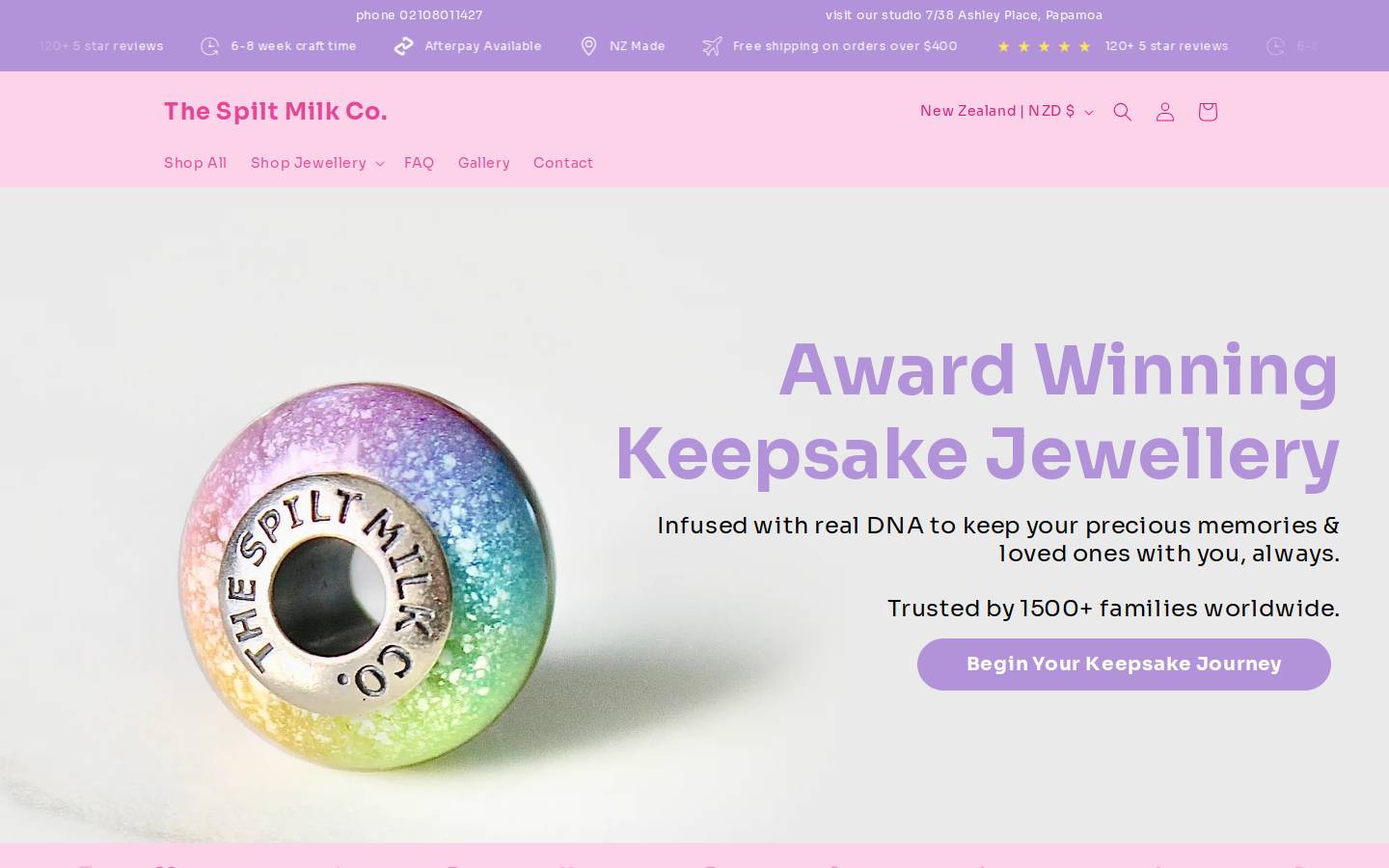thespiltmilkco.com homepage screenshot