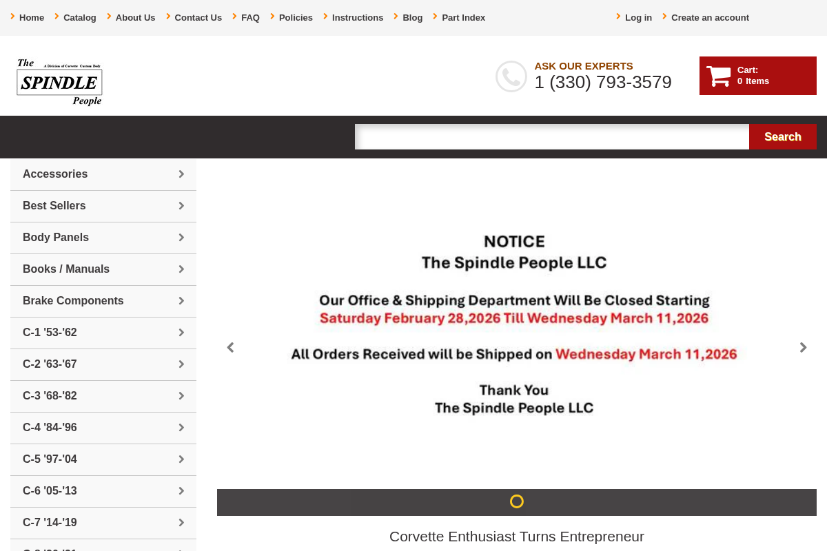 thespindlepeople.com homepage screenshot