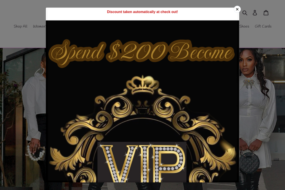 Spoiled Boutique homepage screenshot