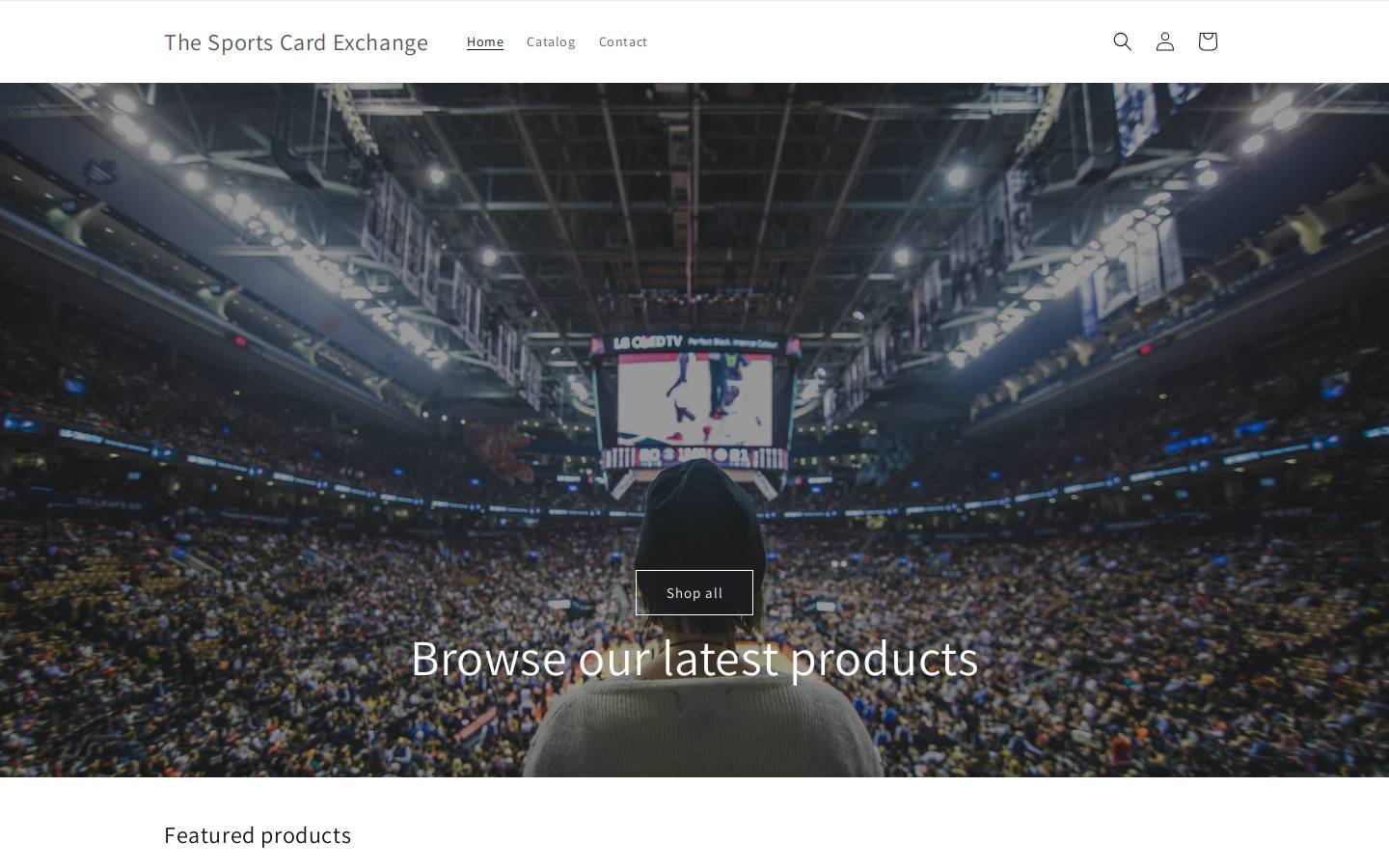 thesportscardexchange.org homepage screenshot