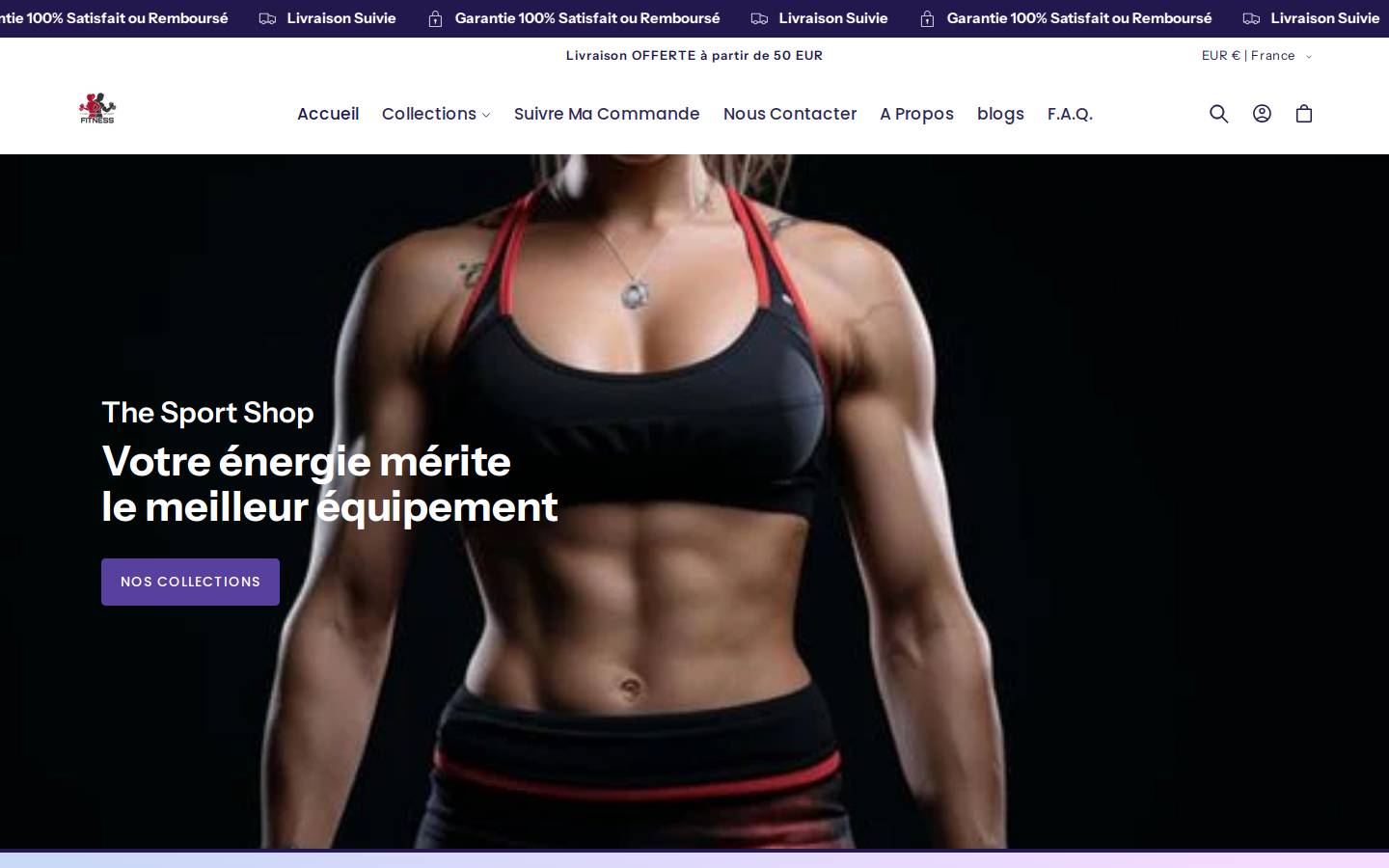 thesportshop.net homepage screenshot