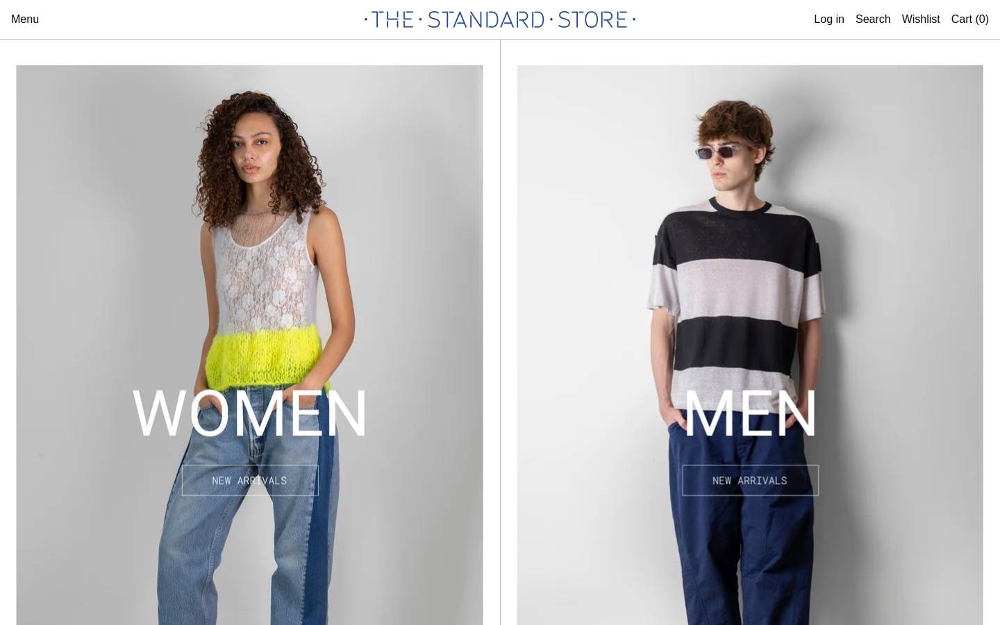 thestandardstore.com.au homepage screenshot