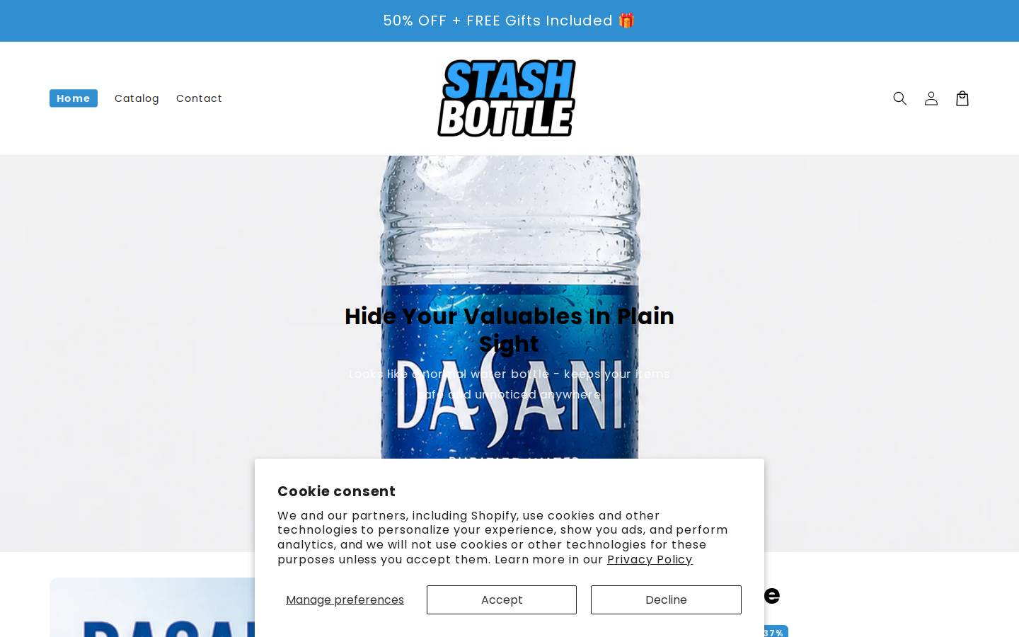 thestashbottle.com homepage screenshot