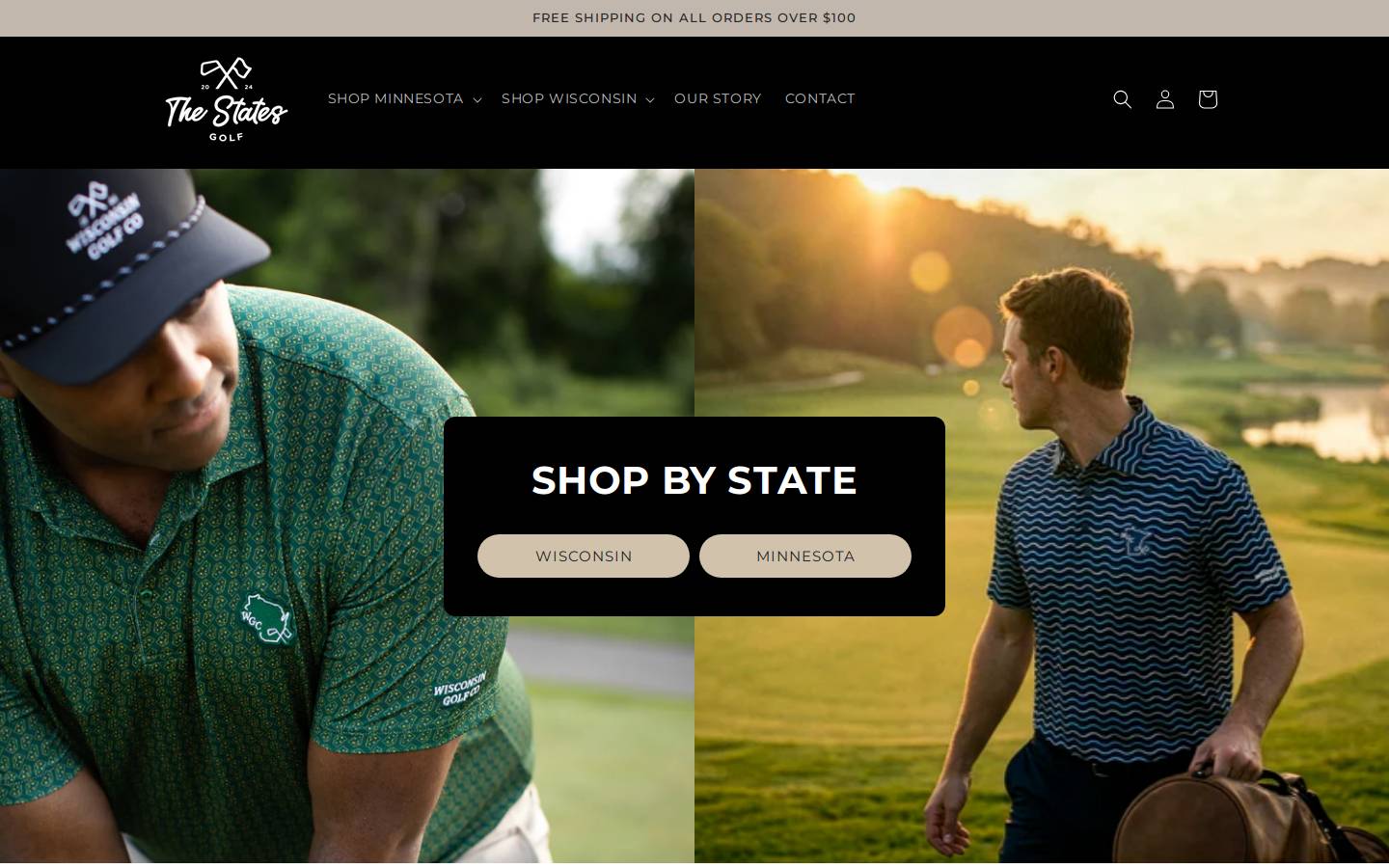thestatesgolf.com homepage screenshot