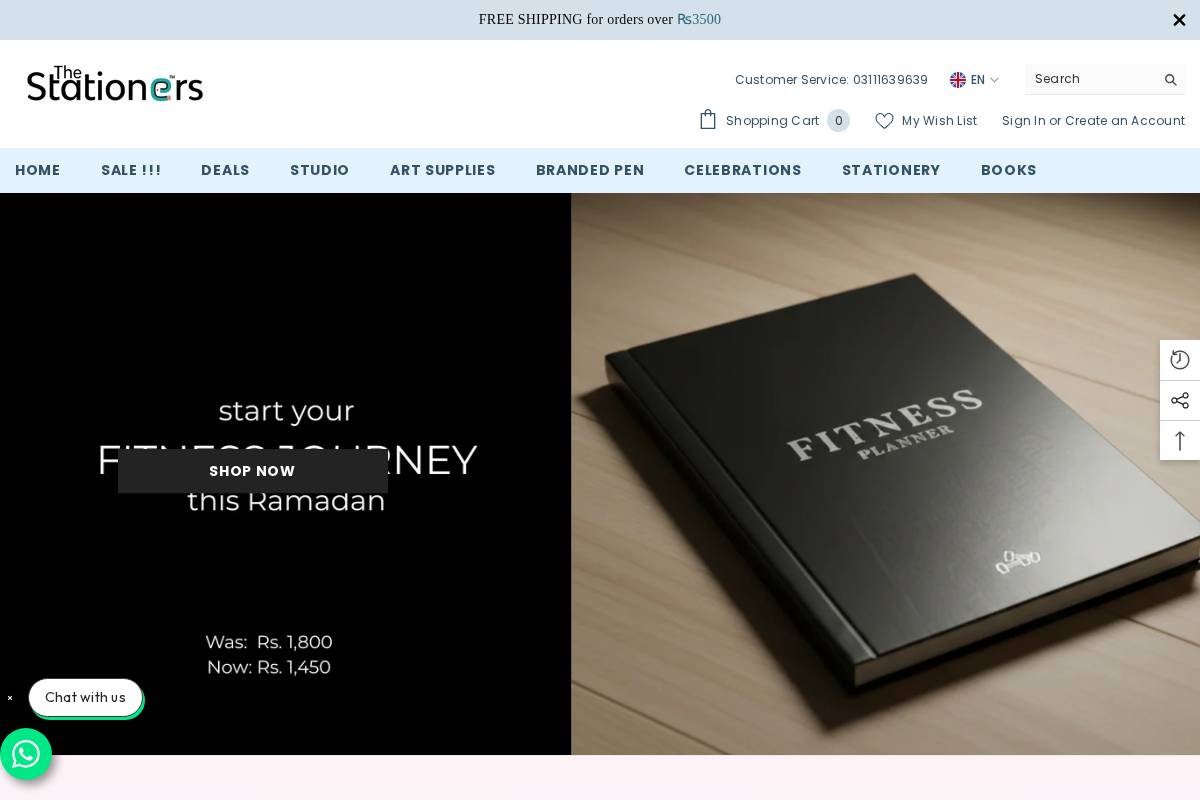thestationers.pk homepage screenshot