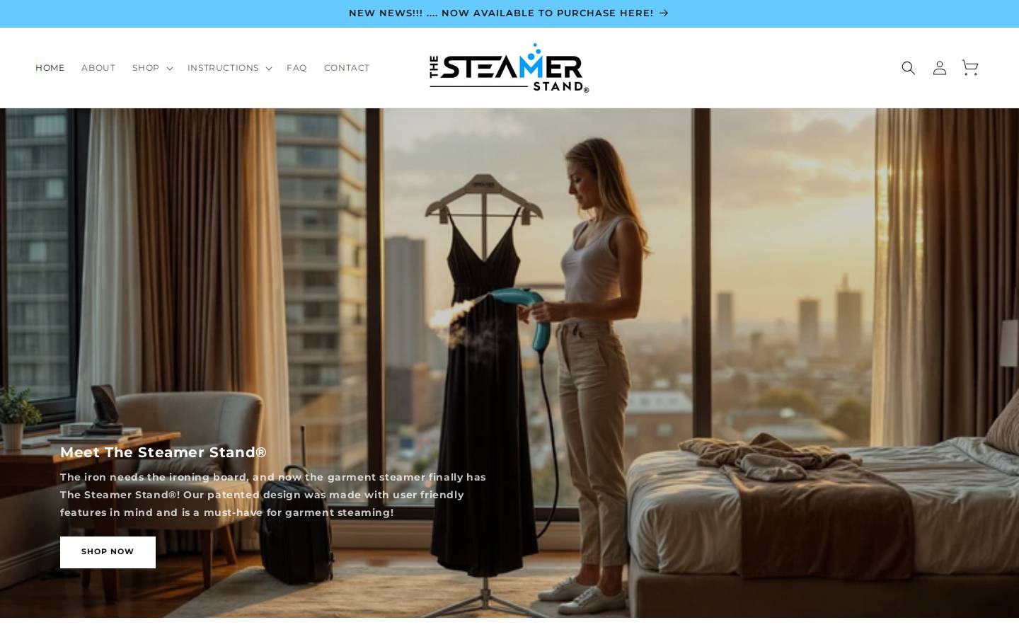 thesteamerstand.com homepage screenshot