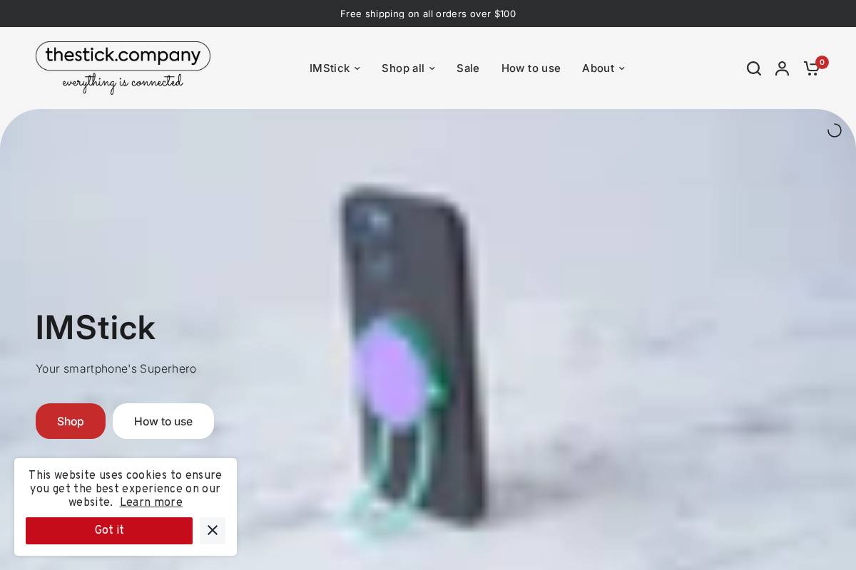 TheStick homepage screenshot