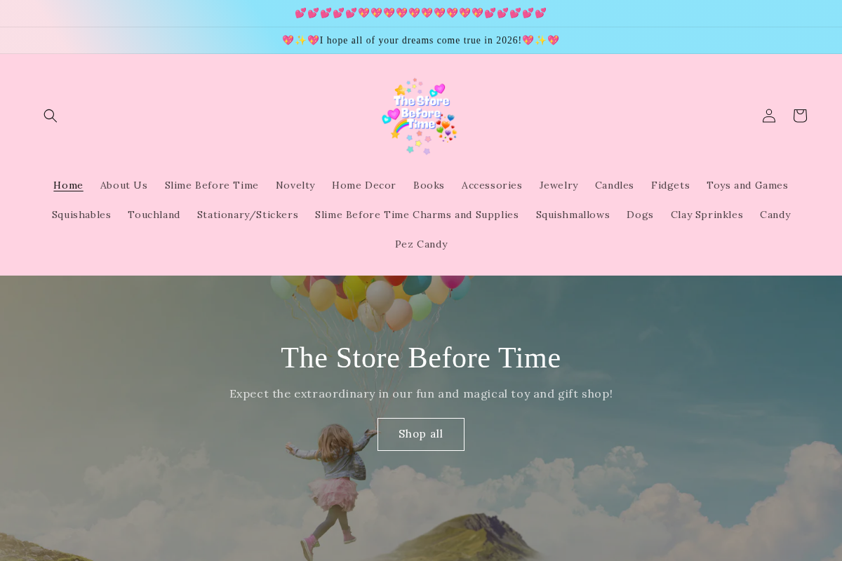 thestorebeforetime.com homepage screenshot