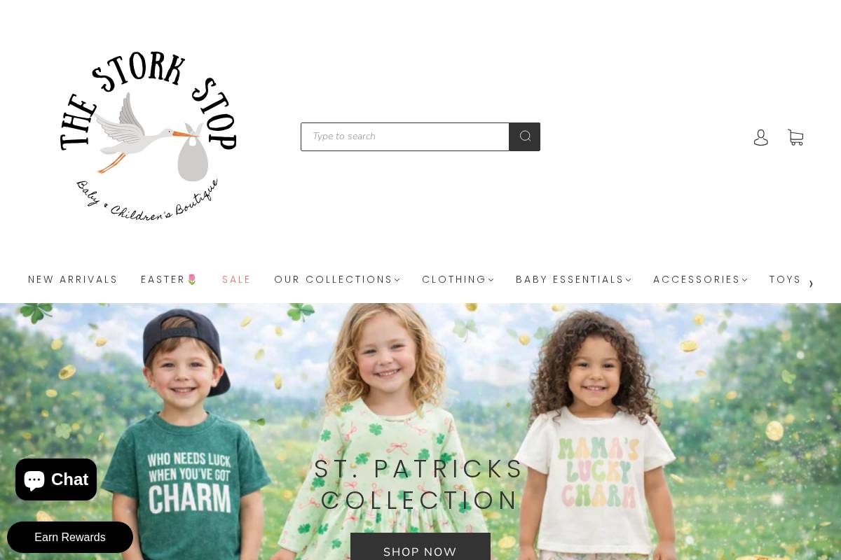 thestorkstop.com homepage screenshot