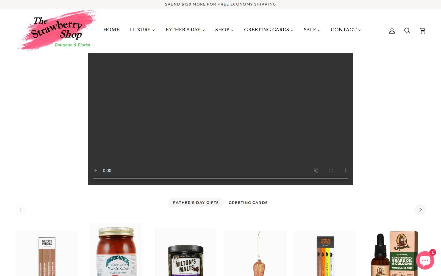 thestrawberryshopyork.com homepage screenshot
