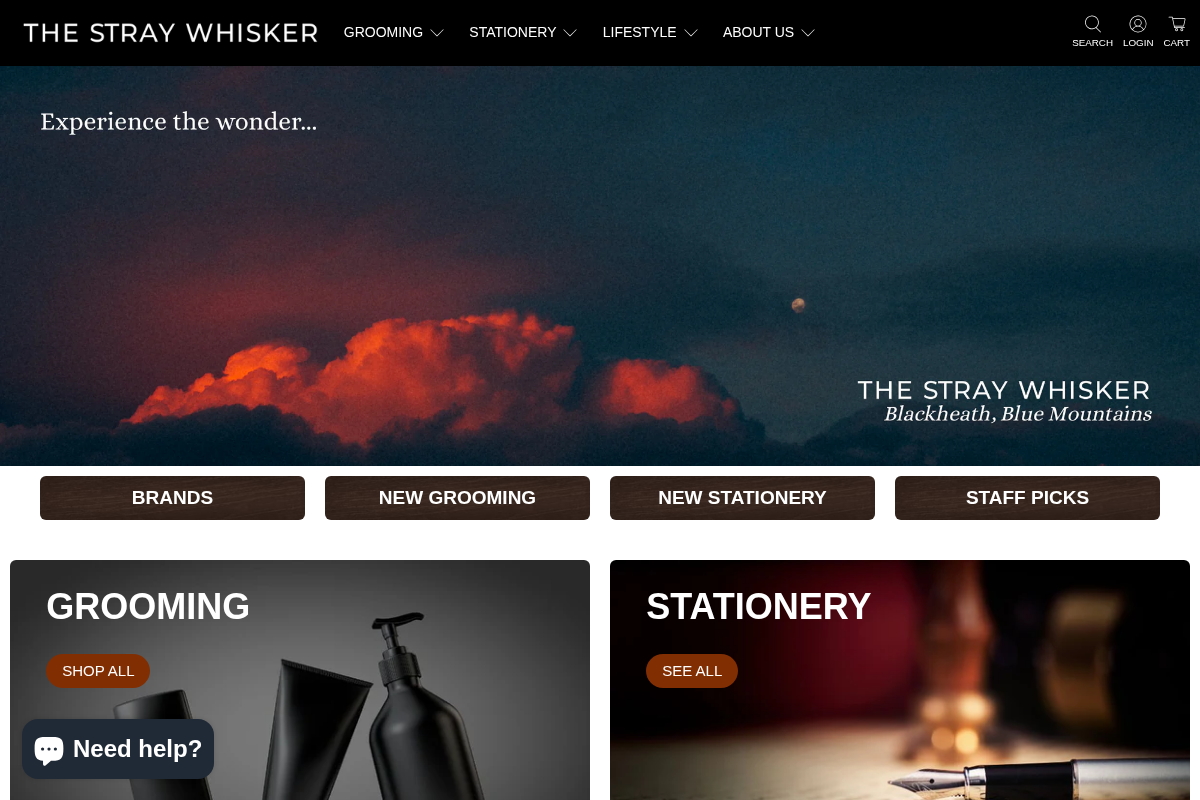 thestraywhisker.com.au homepage screenshot