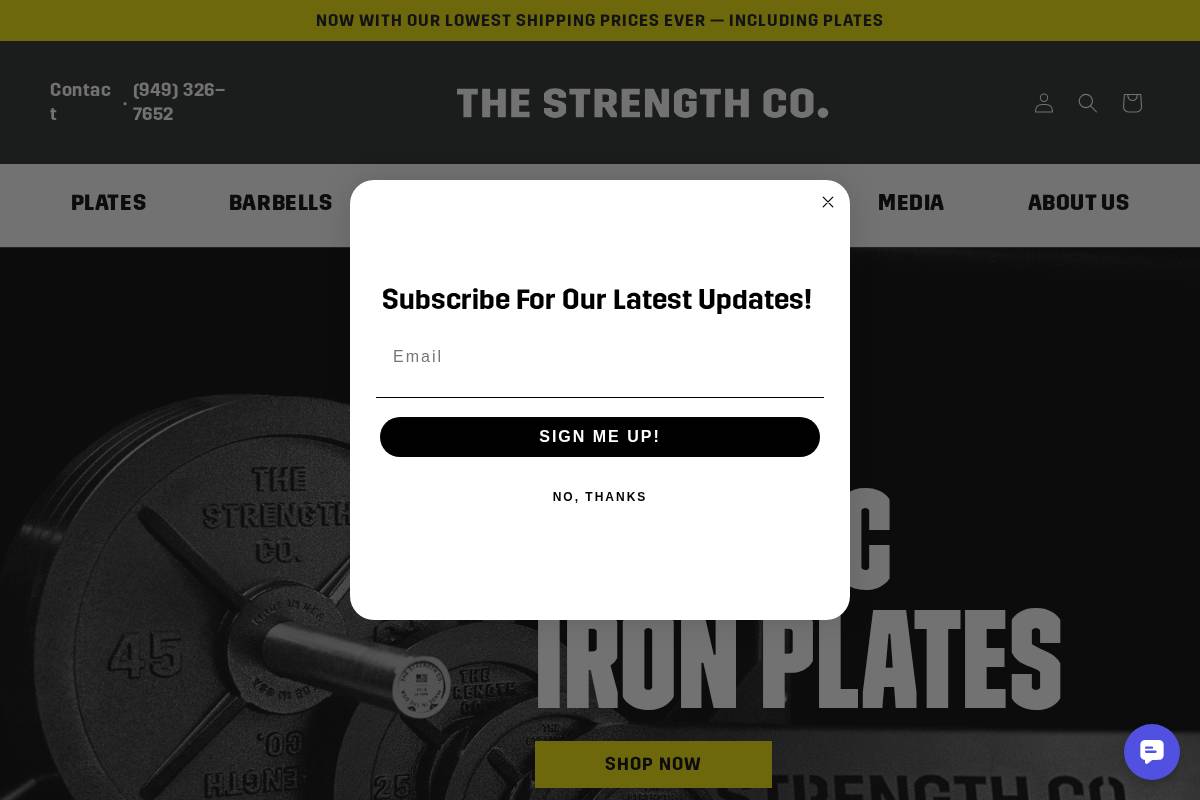 thestrength.co homepage screenshot