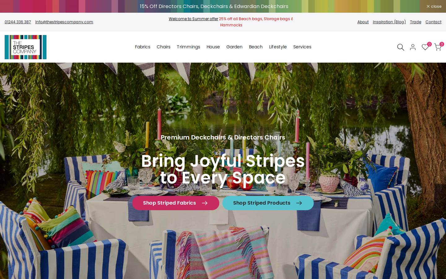 The Stripes Company homepage screenshot