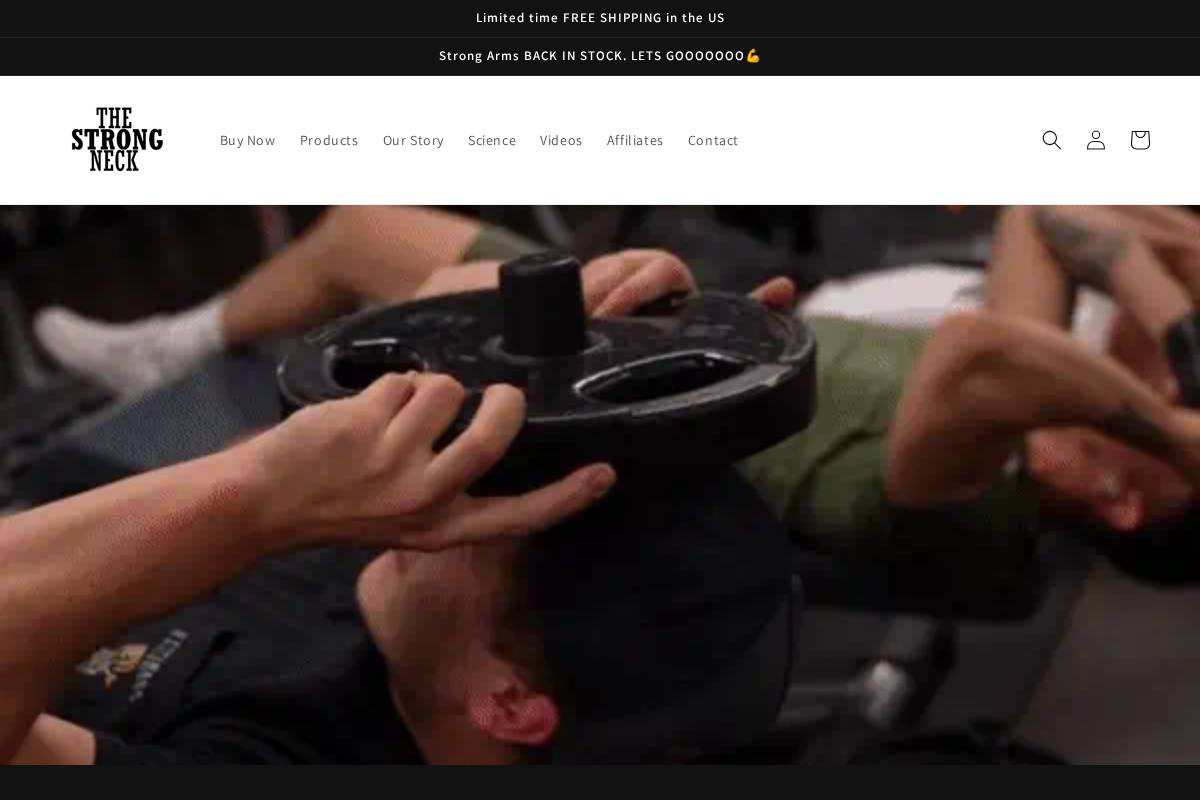 thestrongneck.com homepage screenshot