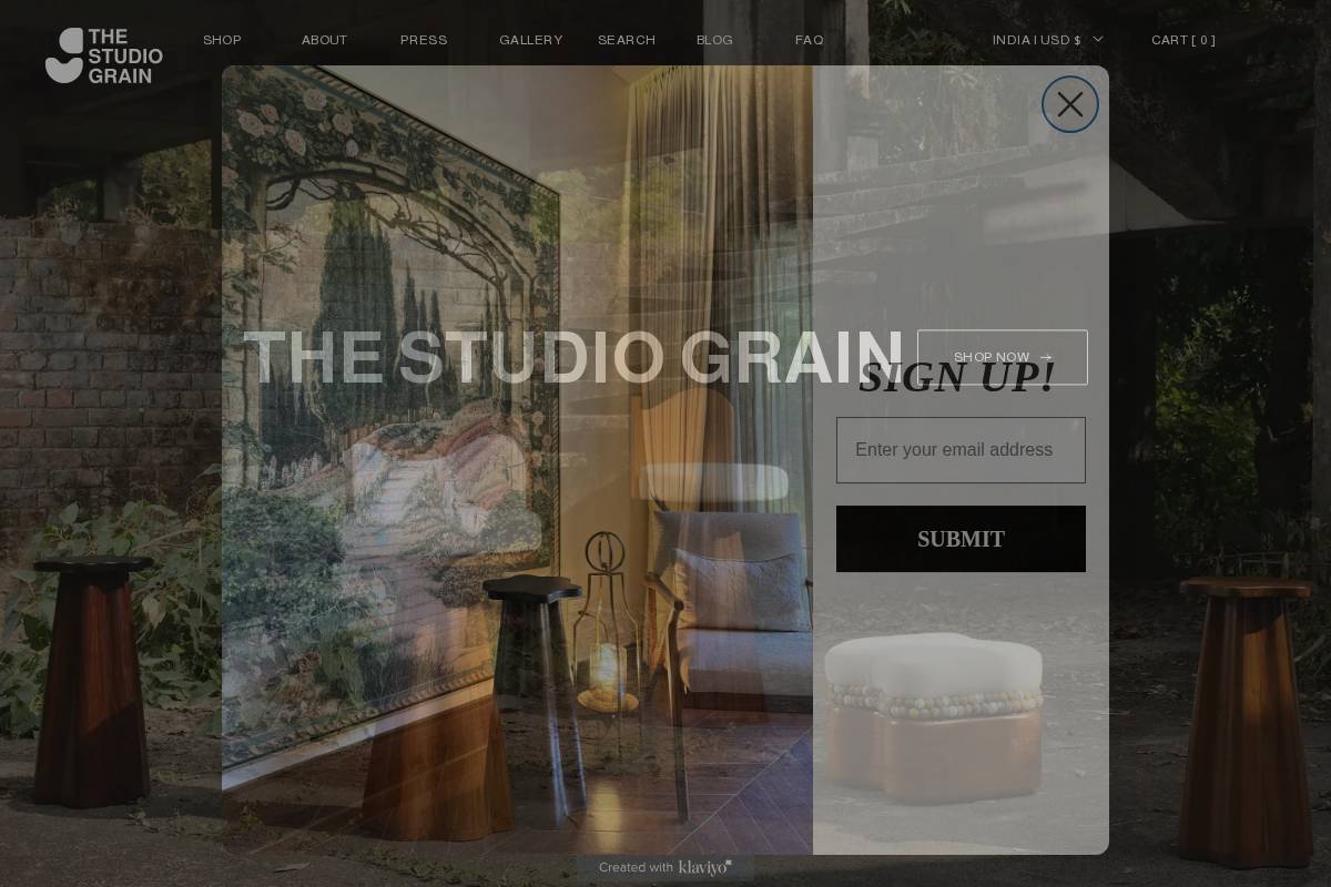 thestudiograin.com homepage screenshot