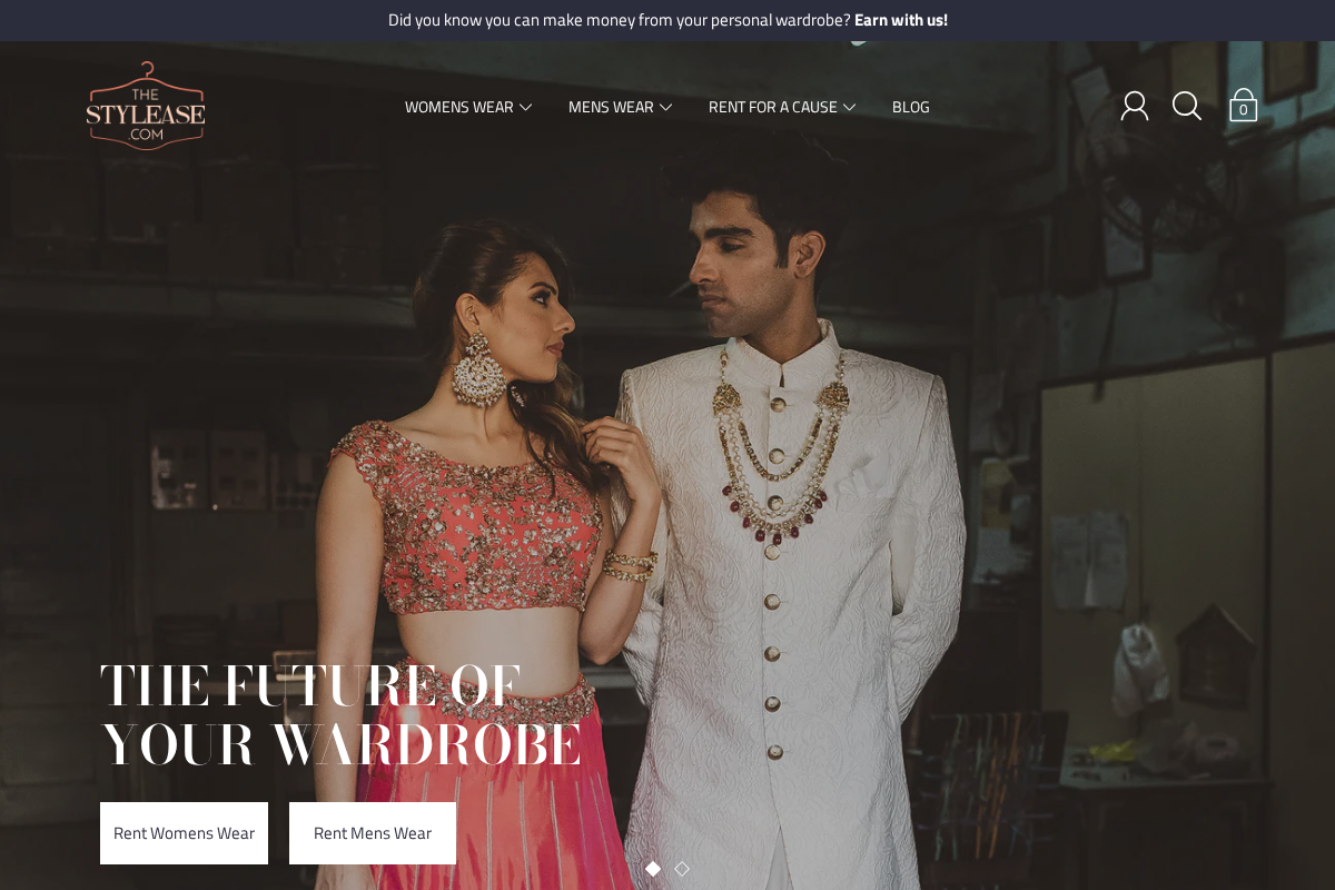 TheStylease.com homepage screenshot